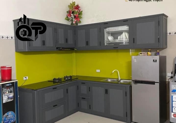 TỦ BẾP KHUNG NHÔM CAO CẤP